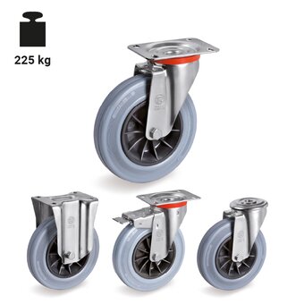 TR-22-NL-Ruedas con soportes para cargas ligeras